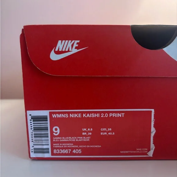 NEW Nike Women’s Kaishi 2.0 Print Sneakers - Size 8 (L) and Size 9 (R) - Picture 13 of 14